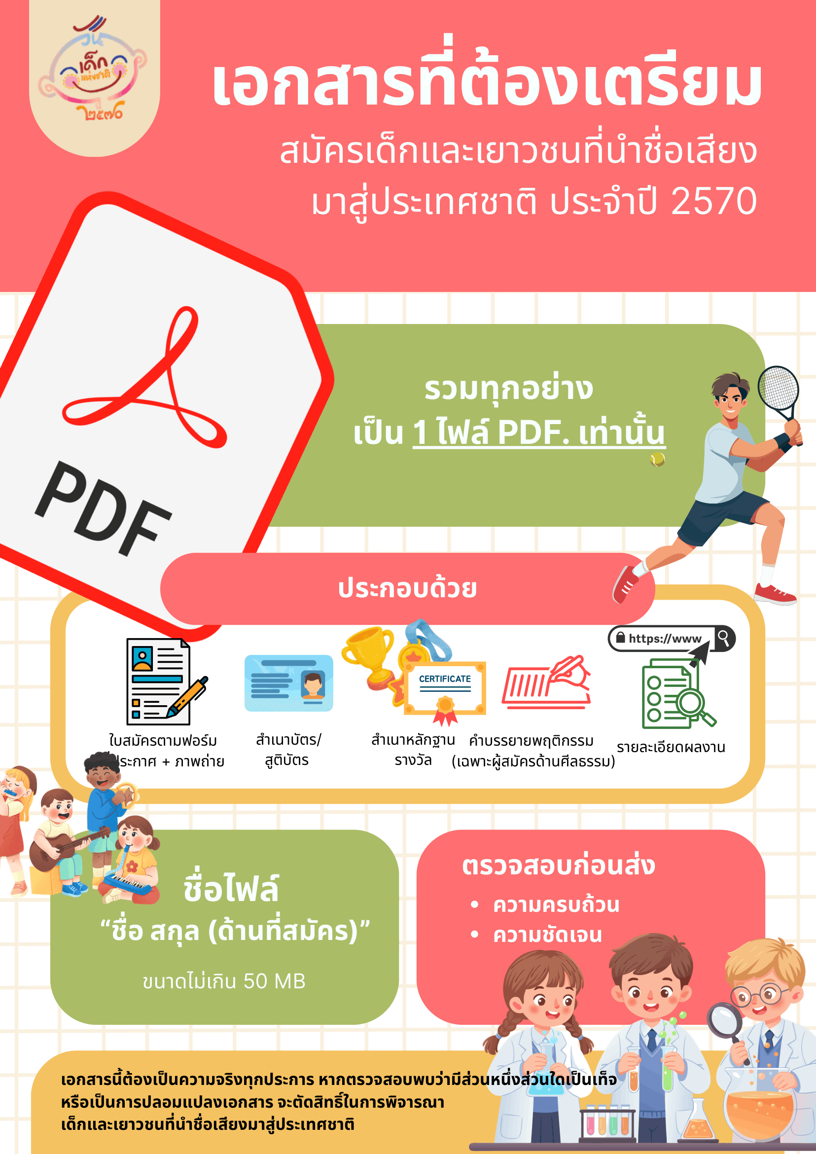 ตัวอย่างเอกสาร เอกสารที่ต้องเตรียม